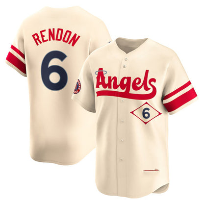 Los Angeles Angels #6 Anthony Rendon Cream RONA City Connect Replica Player Jersey