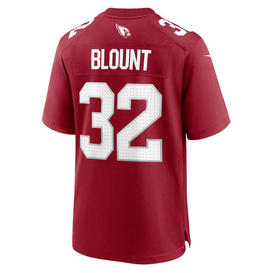 A.Cardinals #32 Joey Blount Cardinal RONA Game Jersey