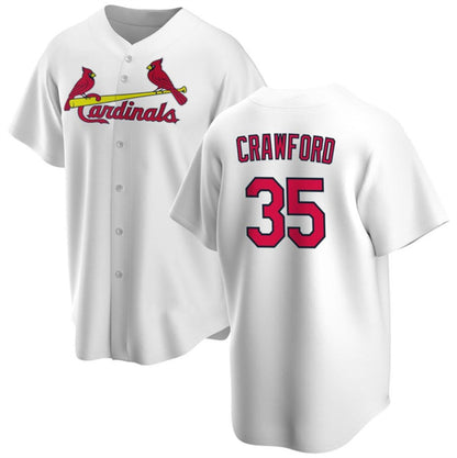 St. Louis Cardinals #35 Brandon Crawford White RONA Cool Base Stitched Jersey