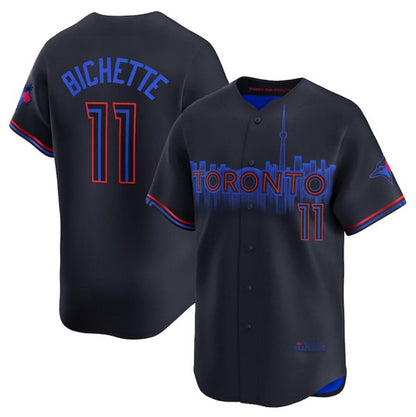 Toronto Blue Jays #11 Bo Bichette Black RONA 2024 City Connect Limited Stitched Jersey