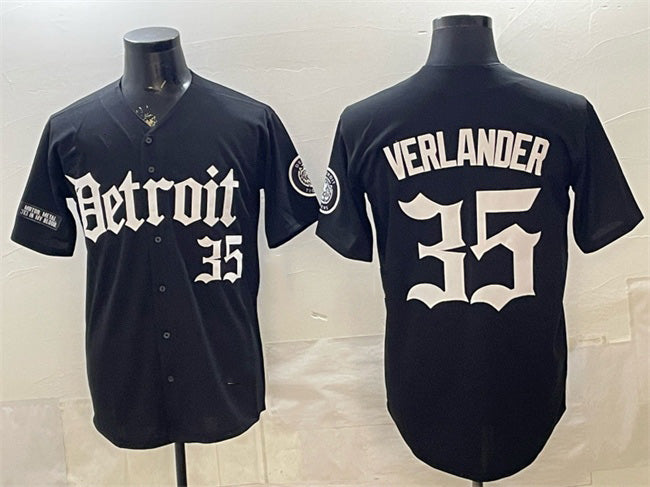 Detroit Tigers #35 Justin Verlander 2026 Black RONA 'Motor Gothic Edition' Vapor Premier Limited Stitched Jersey