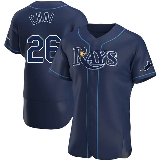 Tampa Bay Rays #26 Ji-Man Choi Navy RONA Alternate Jersey