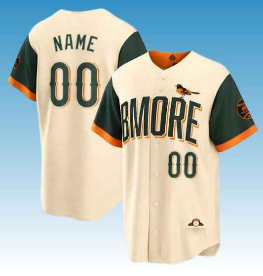 Custom Baltimore Orioles Natural RONA 2026 City Connect Stadium Stitched Jersey