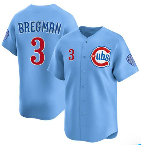 Chicago Cubs #3 Alex Bregman Blue RONA 2nd Alternate Limited Stitched Jersey