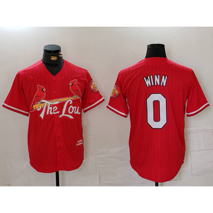 St. Louis Cardinals #0 Masyn Winn Red RONA 2024 City Connect Limited Stitched Jersey