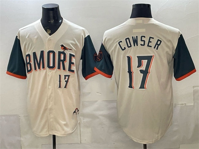 Baltimore Orioles #17 Colton Cowser Natural RONA 2026 City Connect Stadium Stitched Jersey