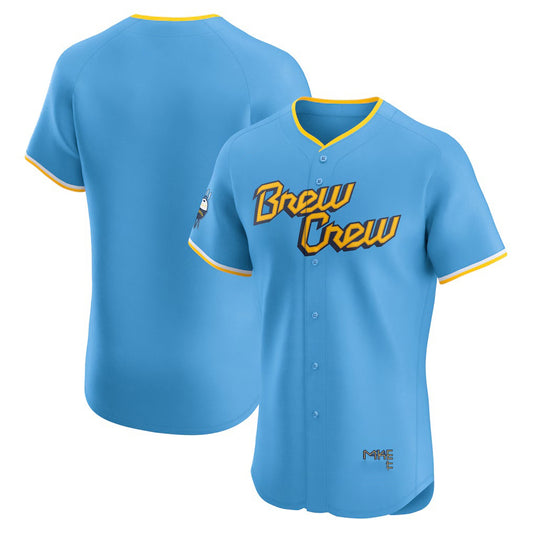 Milwaukee Brewers Powder Blue RONA City Connect Elite Jersey