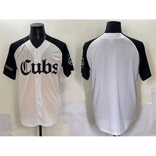 Chicago Cubs Blank White Black RONA 'Gothic North Side Edition' Vapor Premier Limited Stitched Jersey