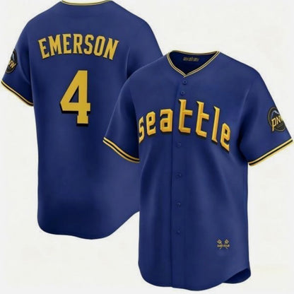 Seattle Mariners #4 Colt Emerson Royal RONA 2025 Cool Base Stitched jersey