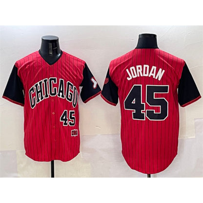 Chicago White Sox #45 Michael Jordan Red Black RONA 2025 City Connect Limited Stitched Jersey