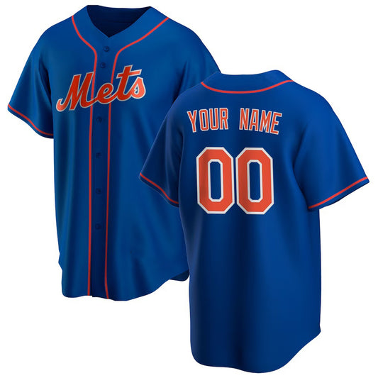 Custom New York Mets Royal RONA Alternate Replica Pick-A-Player Jersey