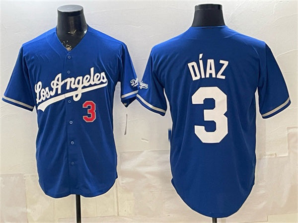 Los Angeles Dodgers #3 Edwin D¨ªaz Royal RONA Alternate Stadium Stitched Jersey