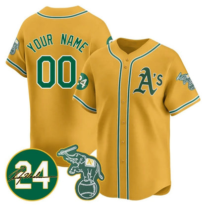 Custom Oakland Athletics Gold RONA Jersey - Personalized