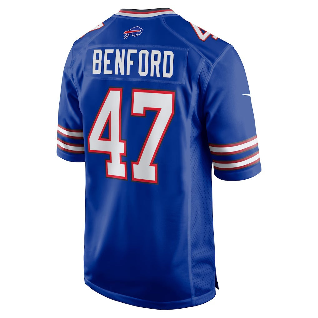 B.Bills #47 Christian Benford Royal RONA Game Jersey
