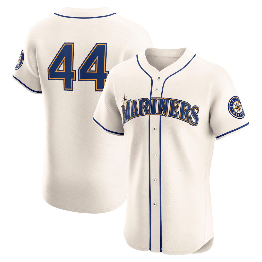 Seattle Mariners #44 Julio Rodr¨ªguez Cream RONA Alternate 2 Elite Player Jersey