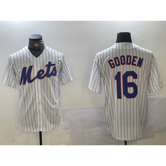 New York Mets #16 Dwight Gooden White RONA Cool Base Stitched Jersey 2