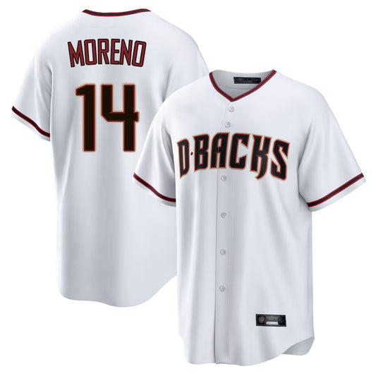 Arizona Diamondbacks #14 Gabriel Moreno Player White RONA Home Game Stitched Jerseys