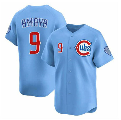 Chicago Cubs #9 Miguel Amaya Blue RONA 2024-25 2nd Alternate Limited Stitched Jersey