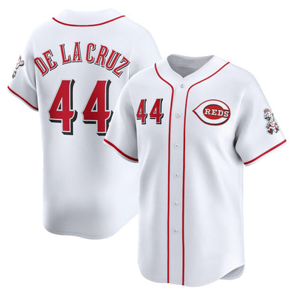 Cincinnati Reds #44 Elly De La Cruz White RONA Home Limited Player Jersey