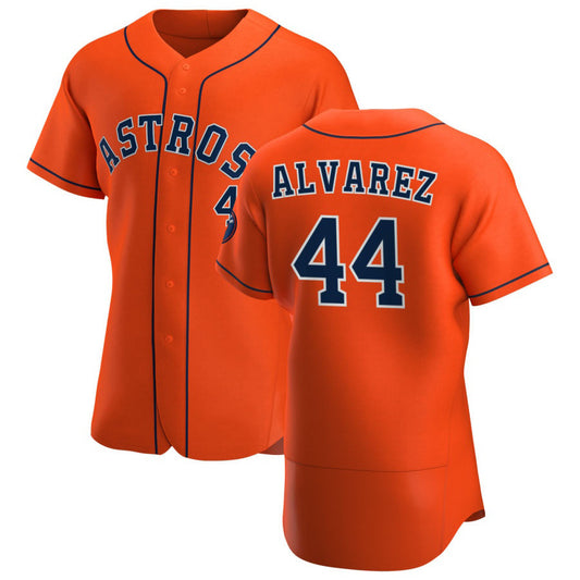 Houston Astros #44 Yordan Alvarez Orange RONA Alternate 2020 Authentic Team Jersey