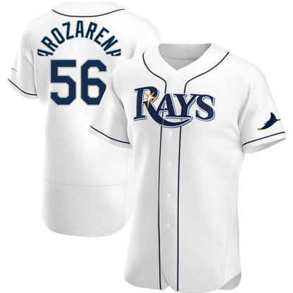 Tampa Bay Rays #56 Randy Arozarena White RONA Home Jersey