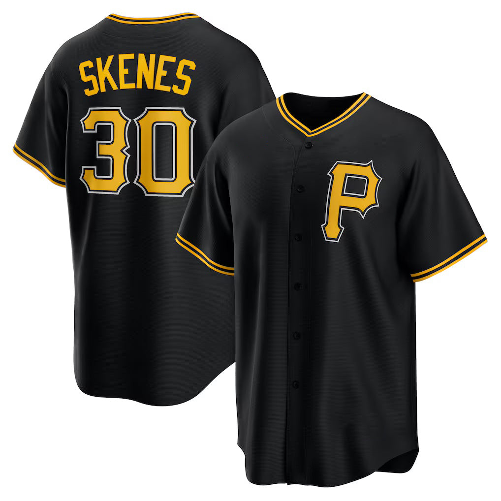 Pittsburgh Pirates #30 Paul Skenes Black RONA Alternate Replica Player Jersey