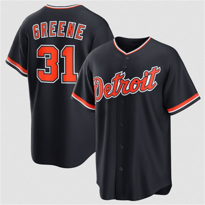Detroit Tigers #31 Riley Greene Navy RONA Alternate Stitched Jersey