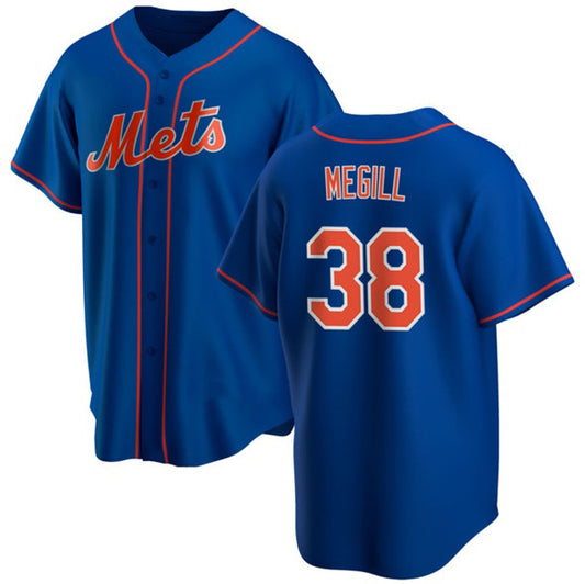 New York Mets #38 Tylor Megill Royal RONA Cool Base Stitched Jersey