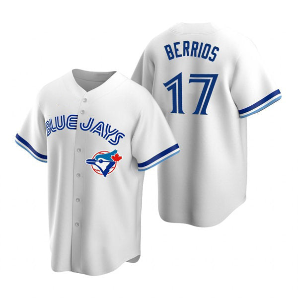 Toronto Blue Jays #17 Jose Berrios White RONA Cooperstown Collection Jersey