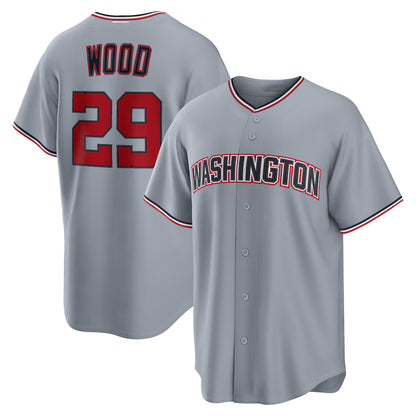 Washington Nationals #29 James Wood Gray RONA Road Replica Jersey
