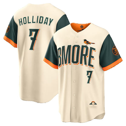Baltimore Orioles #7 Jackson Holliday Natural RONA 2026 City Connect Stadium Jersey