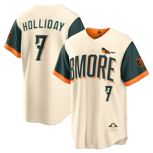 Baltimore Orioles #7 Jackson Holliday Natural RONA 2026 City Connect Stadium Jersey