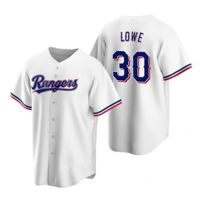 Texas Rangers #30 Nathaniel Lowe White RONA Cool Base Stitched Jersey