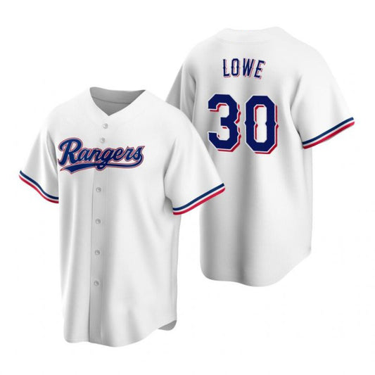 Texas Rangers #30 Nathaniel Lowe White RONA Cool Base Stitched Jersey
