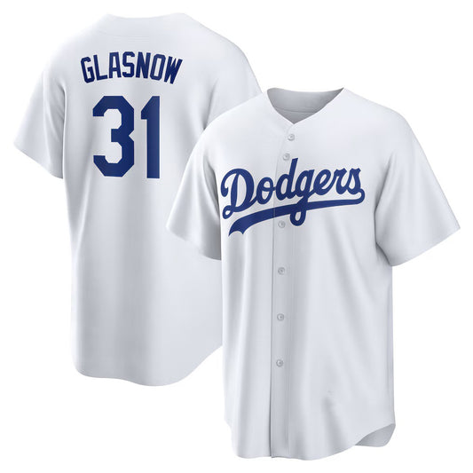 Los Angeles Dodgers #31 Tyler Glasnow White RONA Home Replica Jersey