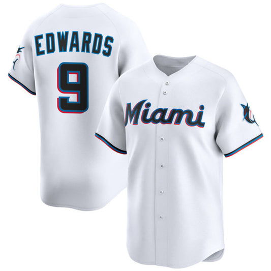 Miami Marlins #9 Xavier Edwards White RONA 2024 Home Limited Stitched Jersey