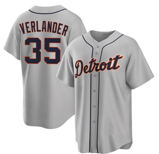 Detroit Tigers #35 Justin Verlander Gray RONA 2026 Road Stitched Jersey