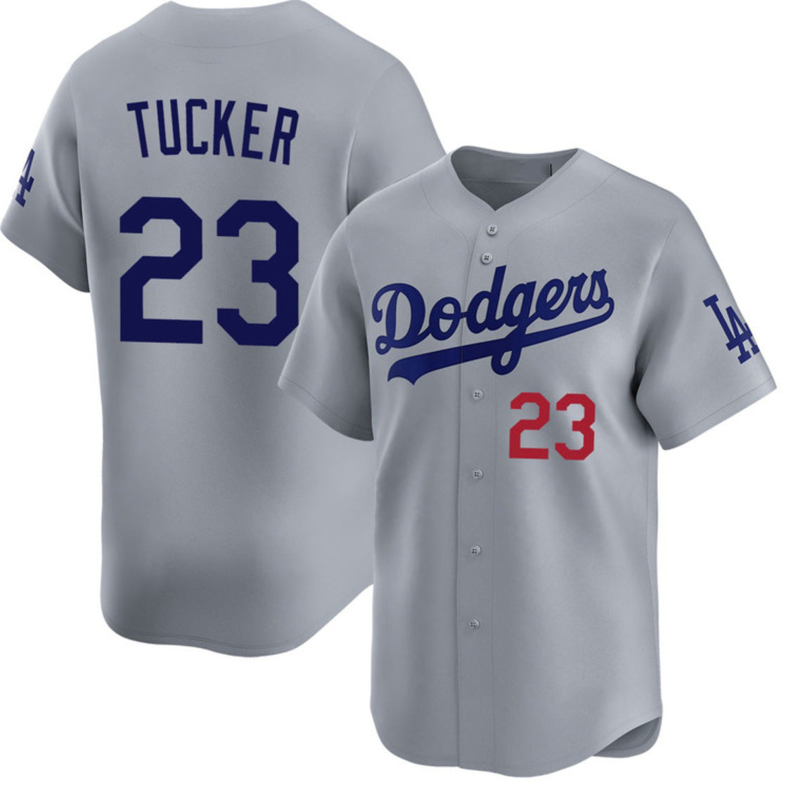Los Angeles Dodgers #23 Kyle Tucker Gray RONA 2026 Limited Stitched Jersey