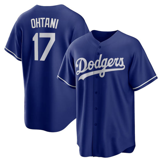 Los Angeles Dodgers #17 Shohei Ohtani Royal RONA Alternate 2 Replica Jersey