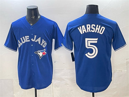 Toronto Blue Jays #5 Daulton Varsho Royal RONA 2025 Cool Base Stitched Jersey