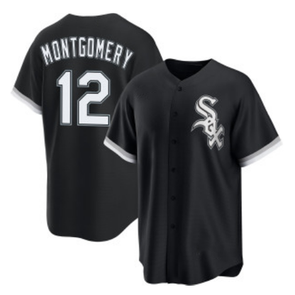 Chicago White Sox #12 Colson Montgomery Black RONA Cool Base Stitched Jersey
