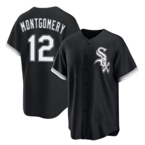 Chicago White Sox #12 Colson Montgomery Black RONA Cool Base Stitched Jersey