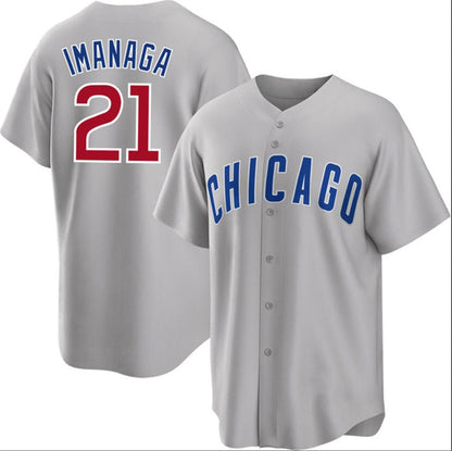 Chicago Cubs #21 Sh¨­ta Imanaga Gray RONA Cool Base Stitched Jersey