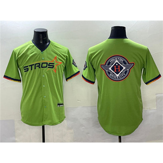 Houston Astros Team Big Logo Green RONA 2025 City Connect Limited Stitched Jersey