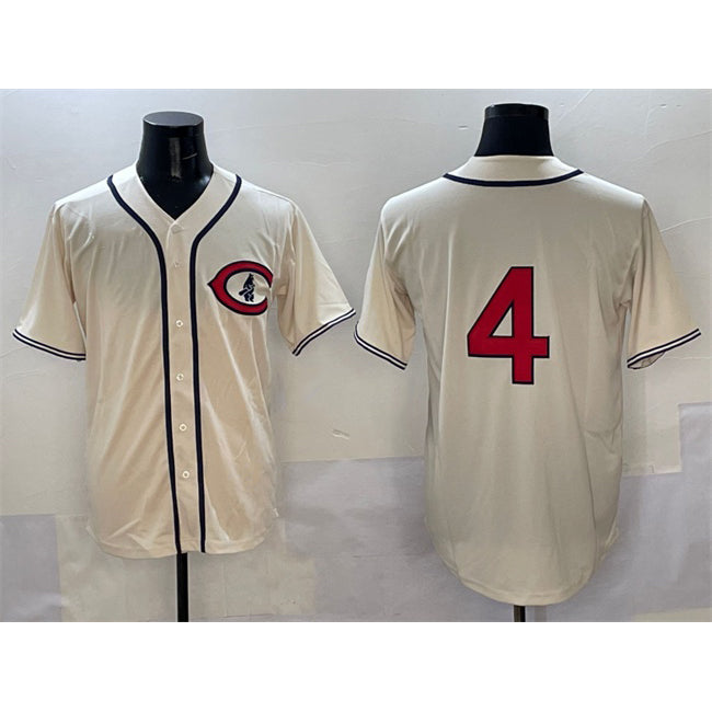 Chicago Cubs #4 Pete Crow-Armstrong Cream RONA Field of Dreams Cool Base Stitched Jersey