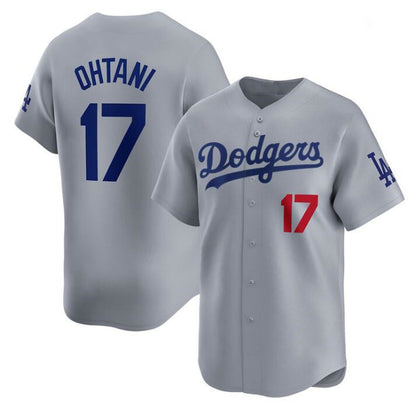 Los Angeles Dodgers #17 Shohei Ohtani Gray RONA Cool Base Stitched Jersey 1