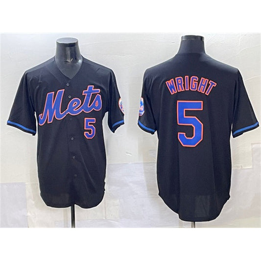 New York Mets #5 David Wright Black RONA Limited Stitched Jersey