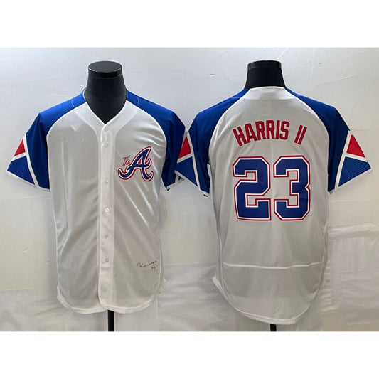 Atlanta Braves #23 Michael Harris II White RONA 2023 City Connect Flex Base Stitched Jersey