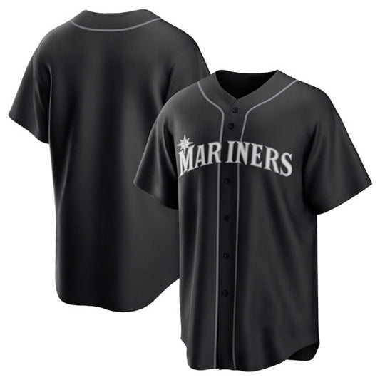 Seattle Mariners Blank Black RONA Lights Out Limited Stitched Jersey
