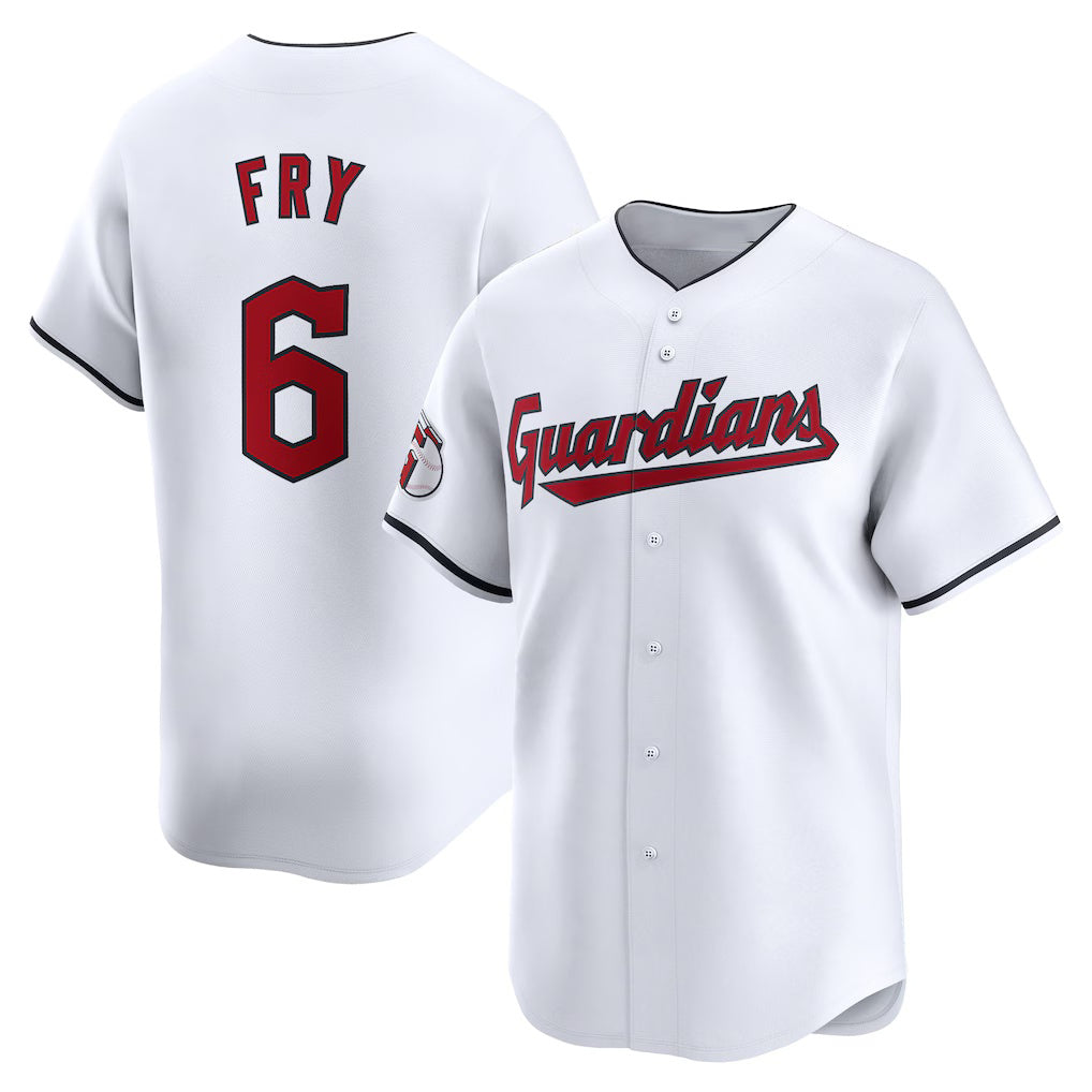 Cleveland Guardians #6 David Fry White RONA Home Limited Player Jersey